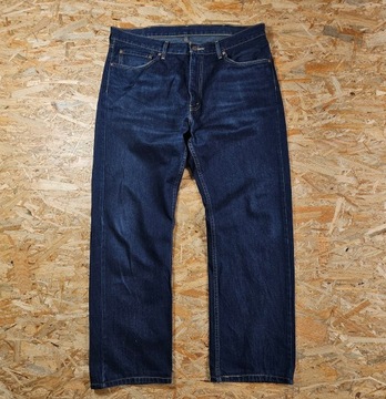 Spodnie Jeansowe LEVIS 508 Granatowe Proste Dżins Jeans 38x32