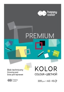 BLOK TECHNICZNY KOLOR A3/10K PREMIUM HAPPY COLOR
