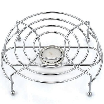 PODGRZEWACZ DO NACZYŃ OKRĄGŁU STALOWY 17 CM NA TEA LIGHT