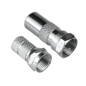 Переходник вилка F – вилка ТВ + вилка F