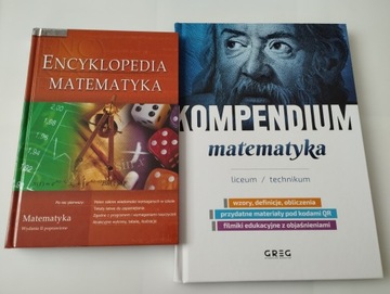 Pakiet MATEMATYKA x2 KOMPENDIUM + Encyklopedia Technikum Liceum EgzaminGREG