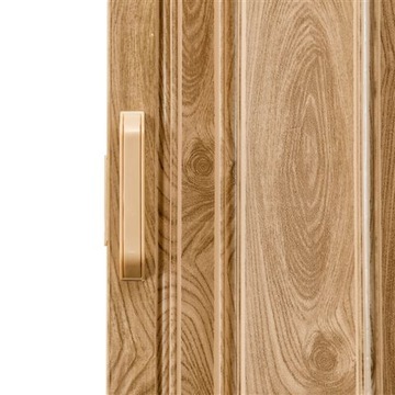 DRZWI HARMONIJKOWE ST2 BIAŁY DĄB 81 CM