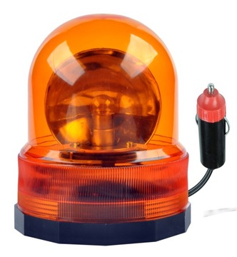 LAMPA OSTRZEGAWCZA BŁYSKOWA KOGUT SYGNALIZATOR NA MAGNES POMARAŃCZOWY