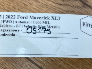 LIŠTA OKNO ČELNÍ FORD MAVERICK 2022+ USA