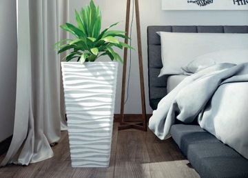 Цветочный горшок Сахара Пети с подставкой 19х17 - Антрацит