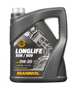 MANNOL 0W20 5L. LONGLIFE 508/509 7722-5