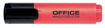 ZAKREŚLACZ FLUORESCENCYJNY OFFICE PRODUCTS, 2-5MM (LINIA), CZERWONY