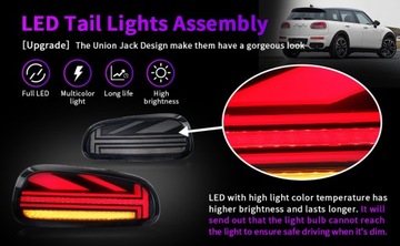 Светодиодный задний фонарь в сборе для BMW MINI Clubman Cooper F54 2015-2023 Union Jack