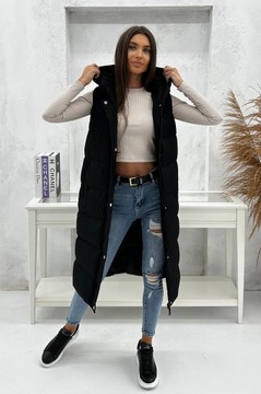 DZ728 r XL DAMSKI BEZRĘKAWNIK KAMIZELKA OCIEPLANA