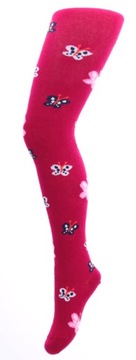 Rajstopy Wola Tights 128-134 amarant MOTYLE