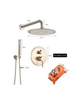 Золотой душевой набор - GOLD MAT 25