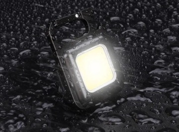 Мини карманный фонарик-брелок LED COB USB 6W 4IN1