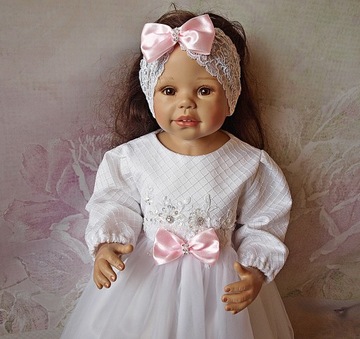 НОВОЕ КРЕСТИЛЬНОЕ ПЛАТЬЕ LAURA, РАЗМЕРЫ 74 ИЛИ 80