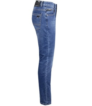Klasyczne spodnie męskie jeansy prosta nogawka 32