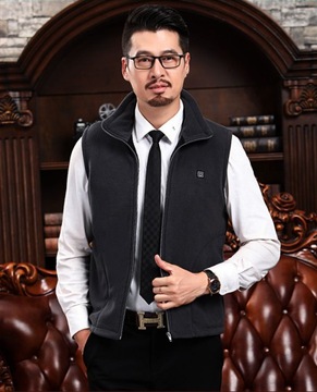 ЖИЛЕТ С ПОДОГРЕВОМ КУРТКА КУРТКА С РУКАВАМИ USB L ФЛИСОВАЯ