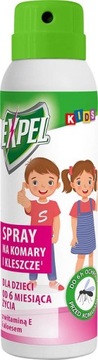 Spray na MESZKI KOMARY i KLESZCZE dla Dzieci Expel Kids od 6-go m-ca - 90ml