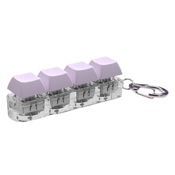 Fidget Keyboard Wiszący brelok Fidget dla nastolatków, dzieci, dorosłych, fioletowy
