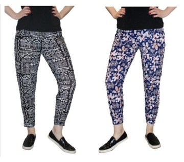SPODNIE DAMSKIE ALLADYNKI HAREMKI CIENKIE MODNE WYGODNE ROZMIAR XXL/3XL