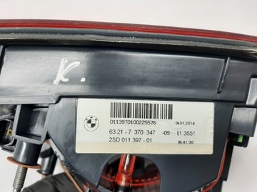 7370347 LEVÝ SVĚTLO KRYT KUFRU 530 D 190 2014 BMW 5 TOURING (F11)
