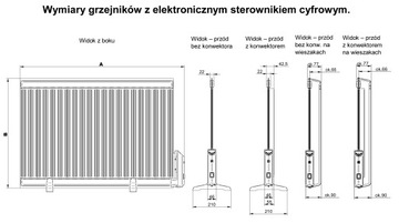 ЭЛЕКТРИЧЕСКИЙ МАСЛЯНЫЙ РАДИАТОР ЖК 1000 Вт 78х66