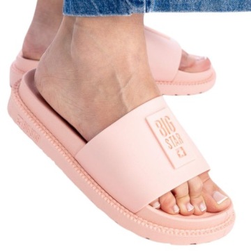 KLAPKI DAMSKIE BIG STAR NA PLAŻE BASEN PO DOMU GUMOWE PIANKA NA LATO