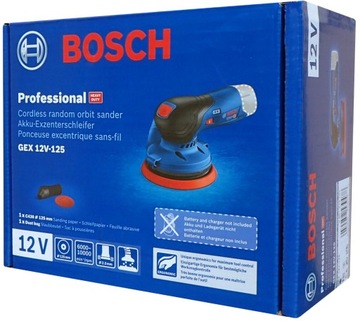 Szlifierka mimośrodowa Bosch GEX 12V-125 Korpus