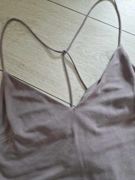 Topshop szara asymetryczna sukienka z modalu zwiewna letnia 36 S