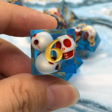 КУБИКИ ДРАКОНА НАБОР ИЗ 7 ЭПОКСИДНЫХ КУБИКОВ РПГ