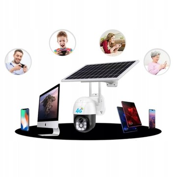 НАРУЖНАЯ СОЛНЕЧНАЯ КАМЕРА ДЛЯ 4G 2K 3MP SIM-КАРТЫ