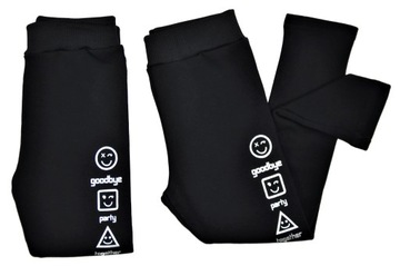 LEGGINSY GETRY CIEPŁE na futerku r.134/140 cm