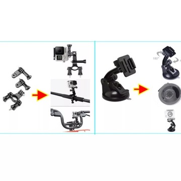 Набор аксессуаров XL 33 в 1 для крепления камеры GoPro DJI SjCam Insta 360 GoPro