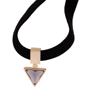 SZORTY DAMSKIE KOŁNIERZ CHOKER DLA DZIEWCZYN CZARNY