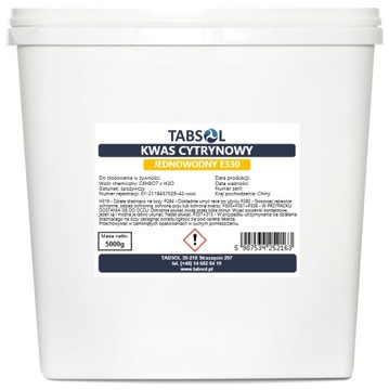 Kwas Cytrynowy spożywczy E330 kwasek cytrynowy 5kg