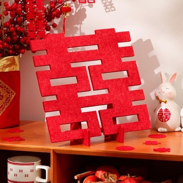 Свадебные украшения Xi с декором гостиной в стиле китайского иероглифа B