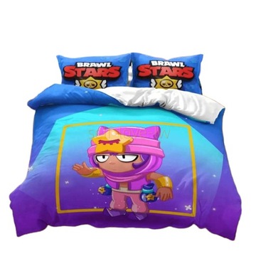 Brawl Stars ~Zestaw pościeli Poszwa na kołdrę~3szt~Wysoka jakość ~wyraźne kolory ~