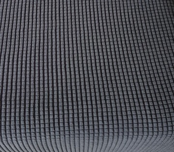 Чехол на стул, ТЕМНО-СЕРЫЙ, прочный, гибкий, толстый, СТЁГАНАЯ КЕТКА