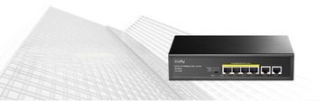 КОММУТАТОР POE SWITCH 4xPoE + 2xUp CUDY FS1006P / Коммутатор PoE 4 порта + 2 порта