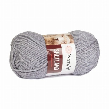 100g włóczka 30% wełna Shetland szary fiolet 515