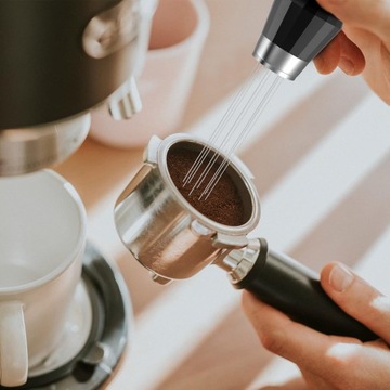 IGŁĄ DO KAWY MIESZADŁO DO ESPRESSO Z UCHWYTEM Z ALUMINIUM