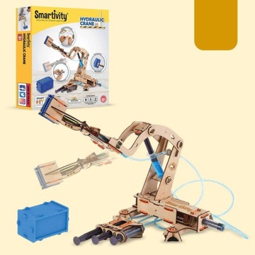 ŻURAW HYDRAULICZNY - MECHANICZNE PUZZLE 3D Z ENERGIĄ HYDRAULICZNĄ DIY
