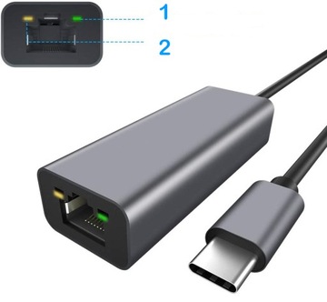 USB-C LAN ETHERNET RJ45 ГИГАБИТНЫЙ АДАПТЕР 1000 Мбит/с