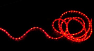 WĄŻ ŚWIETLNY LAMPKI LED NA METRY CZERWONY