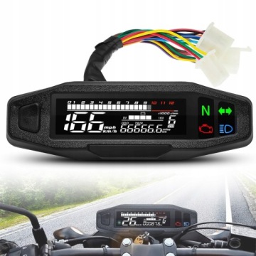 PRĘDKOŚCIOMIERZ DO MOTORA MOTOCYKLOWY LCD MINI