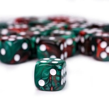 НАБОР ИЗ 5 КОСТИКОВ ДЛЯ РПГ D6, ШЕСТИГРАННЫЕ КОСТИ ДЛЯ БАЛЛАДИНОВ, 1,1 СМ