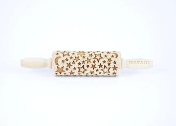 Wałek grawerowany do ciastek GWIAZDKI