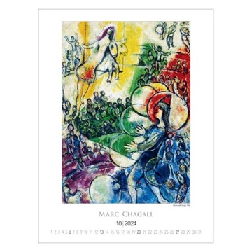 malarstwo Marc Chagall kalendarz 2024 reprodukcje impresjonizm obrazy