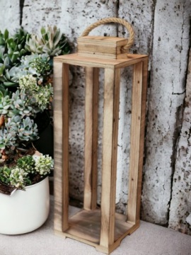 ФОНАРЬ 55см ОСНОВА ФОНАРЯ КРЕМОВЫЙ ЦВЕТОК