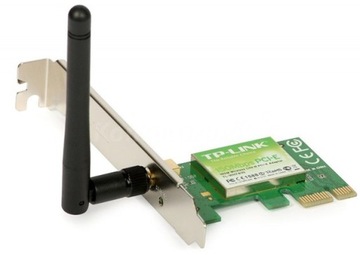 Внутренняя сетевая карта PCIe TP-Link со скоростью 150 Мбит/с.