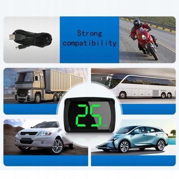 Автомобильный HUD GPS-дисплей с цифровым спидометром