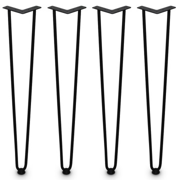 4x NOGA MEBLOWA CZARNA LOFT NOGA DO STOŁU NOGA POD STOLIK H71CM TANIEJ 25%